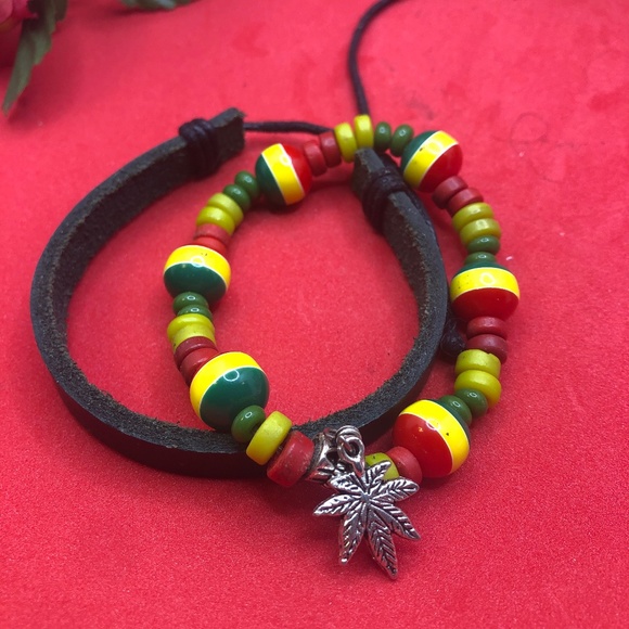 Weed Rasta bracelet - Picture 5 of 6
